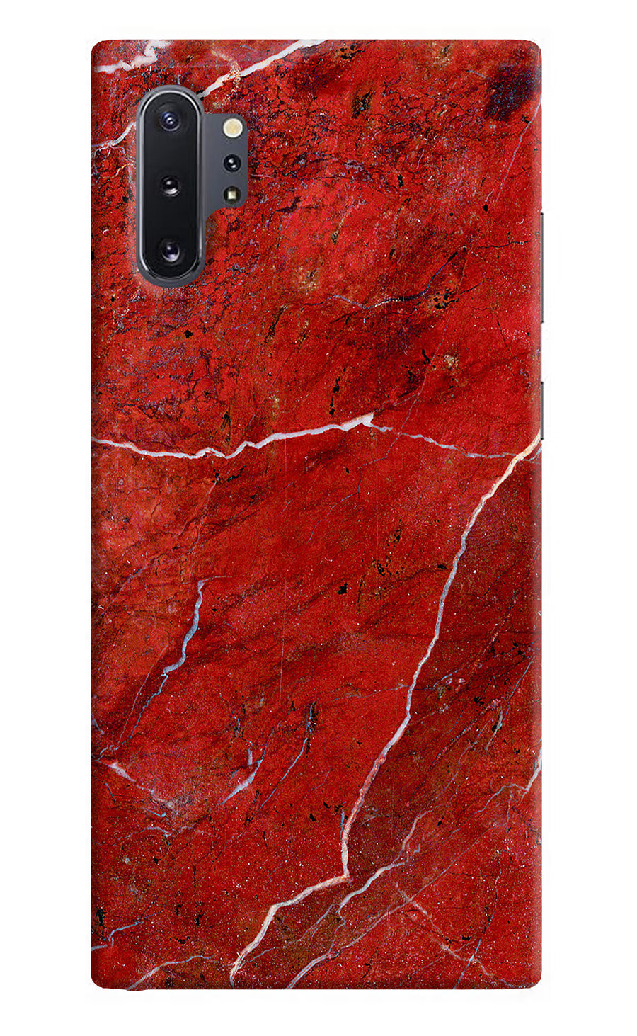 Red Marble Design Samsung Note 10 Plus Back Cover, Hard case