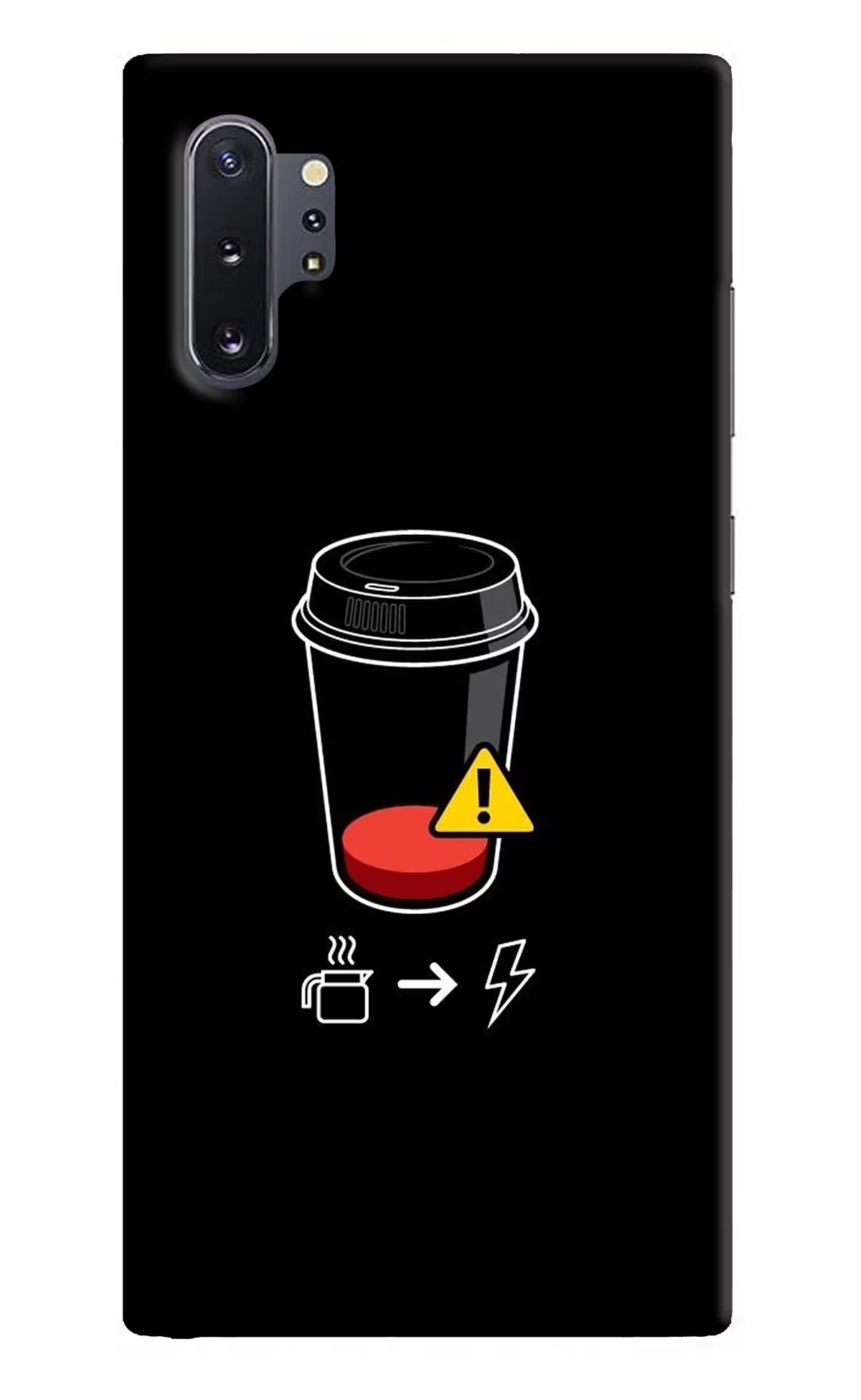 Coffee Samsung Note 10 Plus Hard Case Back Cover by Casekaro