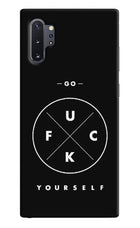 Go Fuck Yourself Samsung Note 10 Plus Hard Case Back Cover by Casekaro