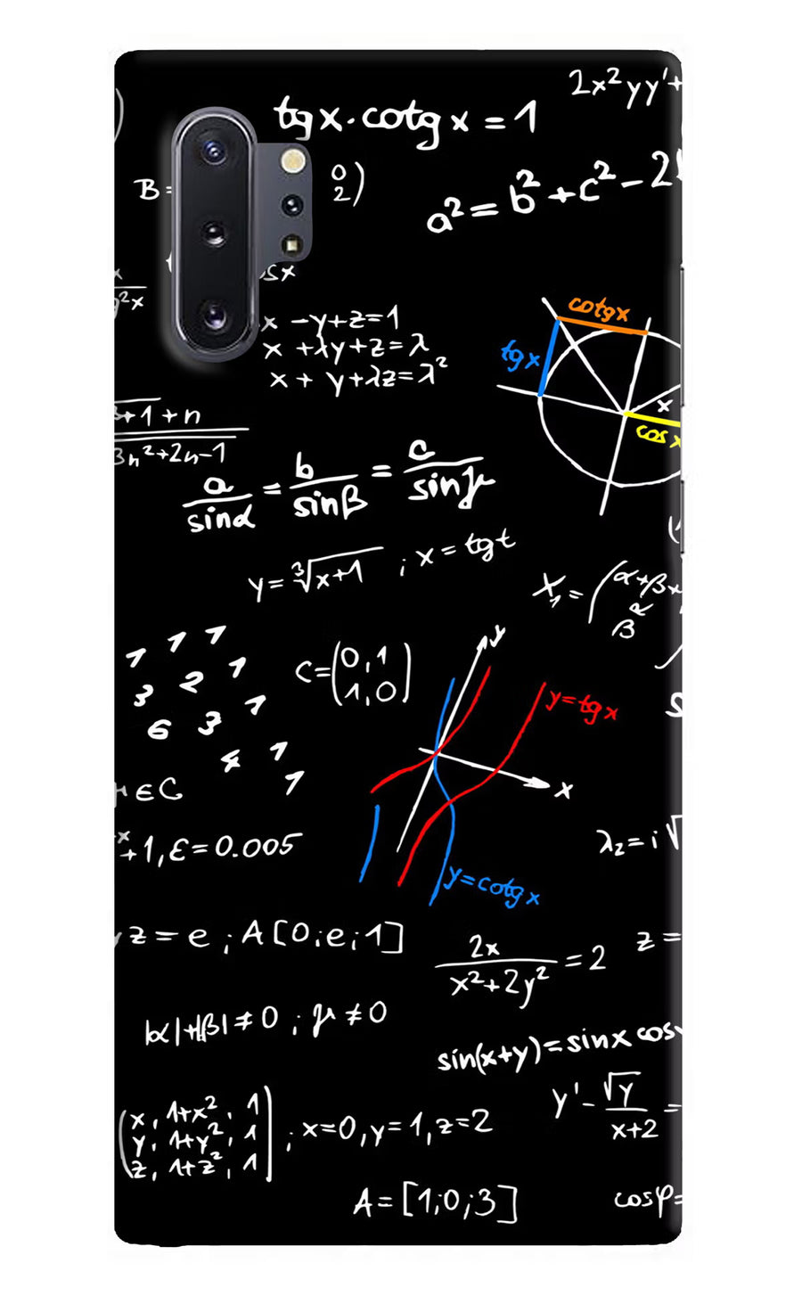 Mathematics Formula Samsung Note 10 Plus Back Cover, Hard case