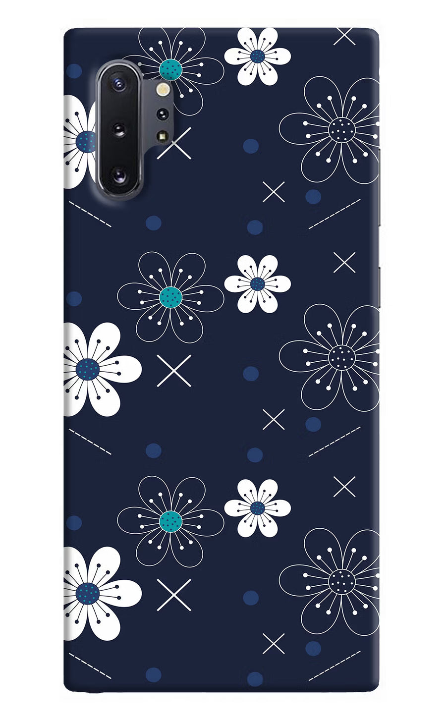 Flowers Samsung Note 10 Plus Back Cover, Hard case