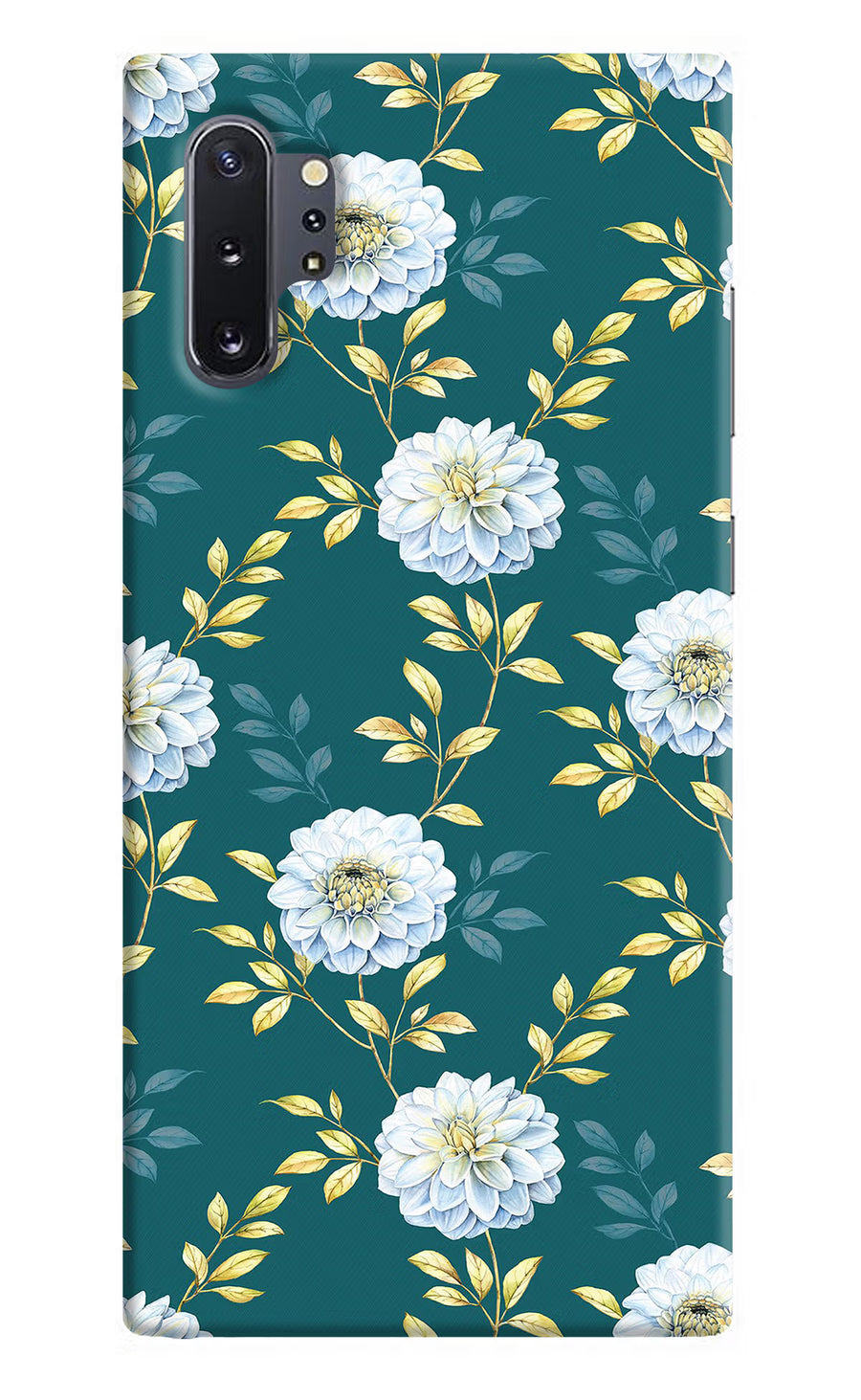 Flowers Samsung Note 10 Plus Back Cover, Hard case