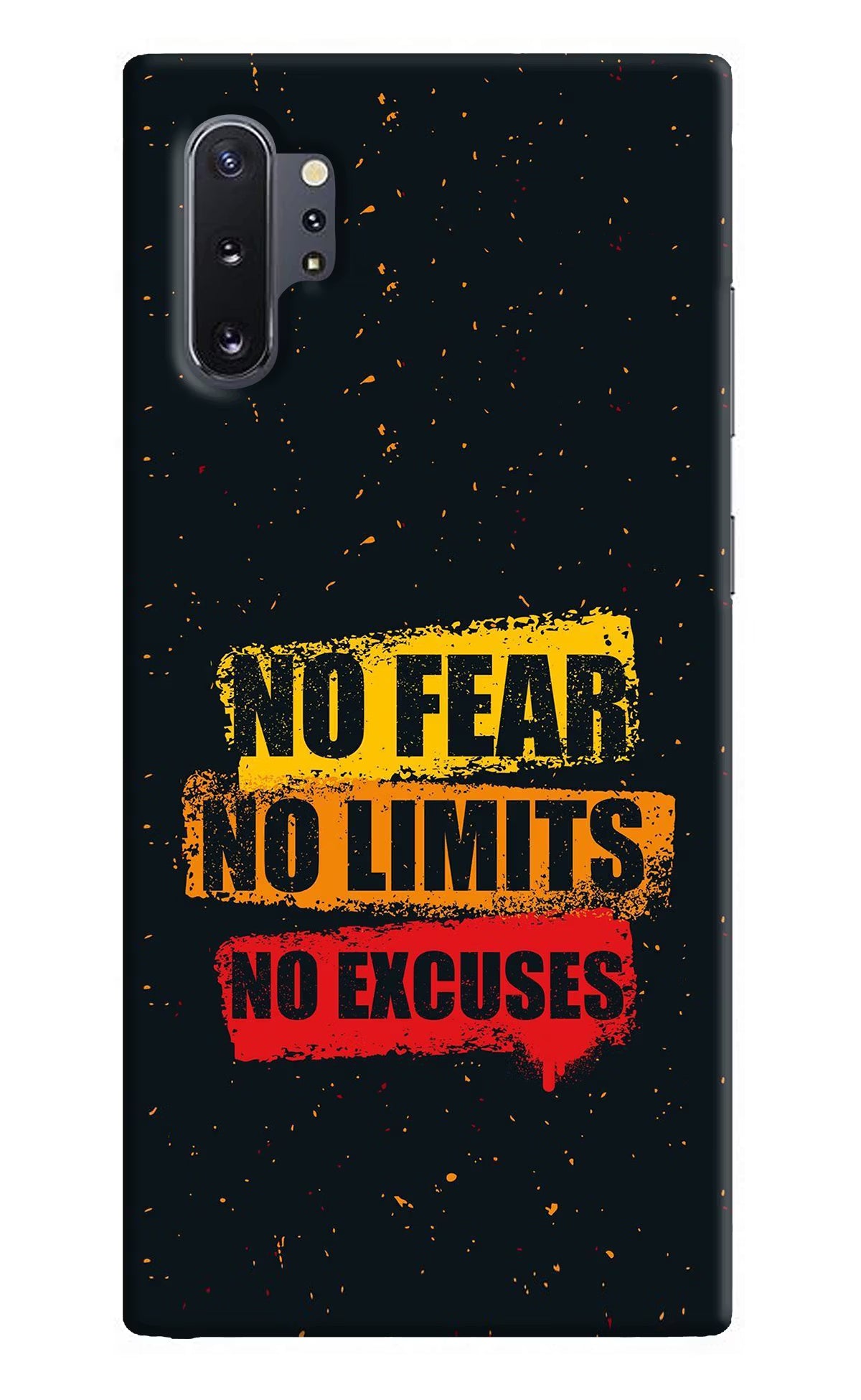 No Fear No Limits No Excuse Samsung Note 10 Plus Hard Case Back Cover by Casekaro