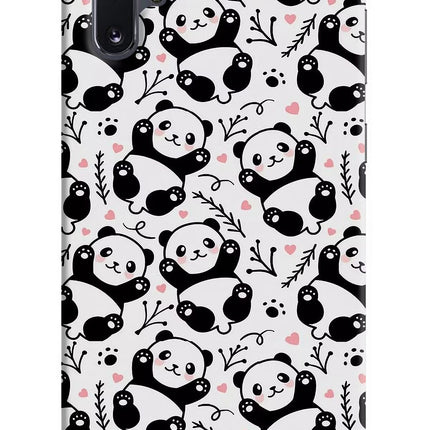 Cute Panda Samsung Note 10 Plus Hard Case Back Cover by Casekaro