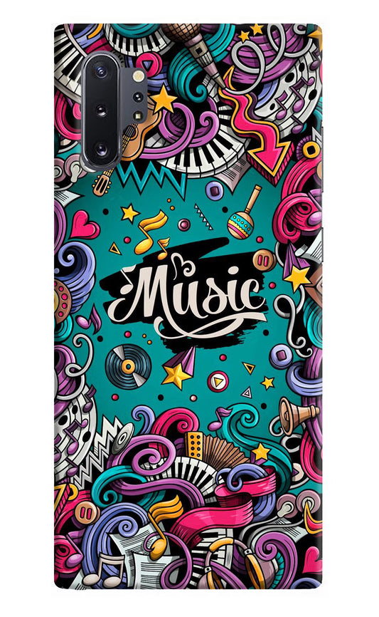 Music Graffiti Samsung Note 10 Plus Hard Case Back Cover by Casekaro