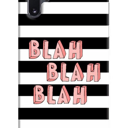 Blah Blah Blah Samsung Note 10 Plus Hard Case Back Cover by Casekaro