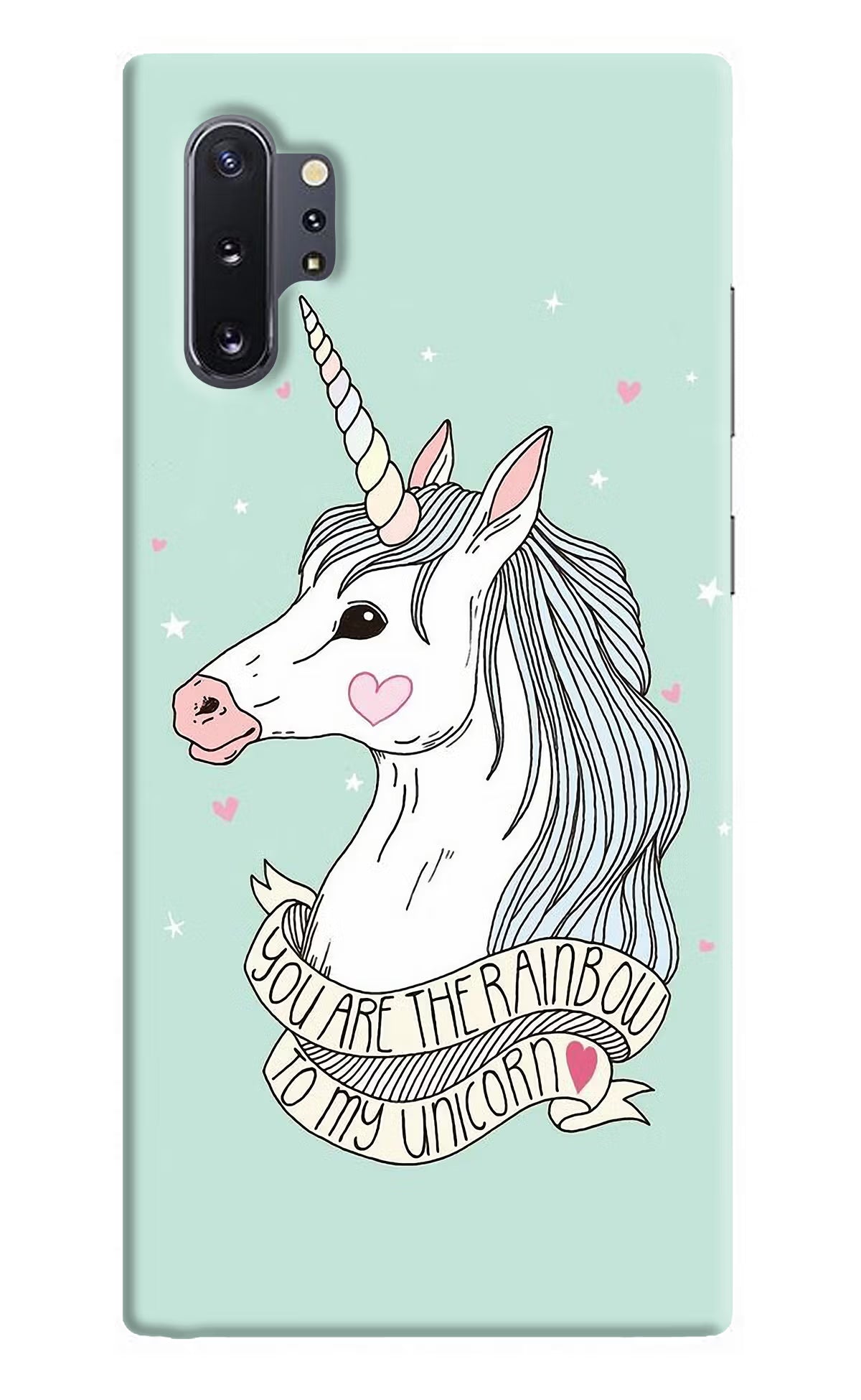 Unicorn Wallpaper Samsung Note 10 Plus Hard Case Back Cover by Casekaro