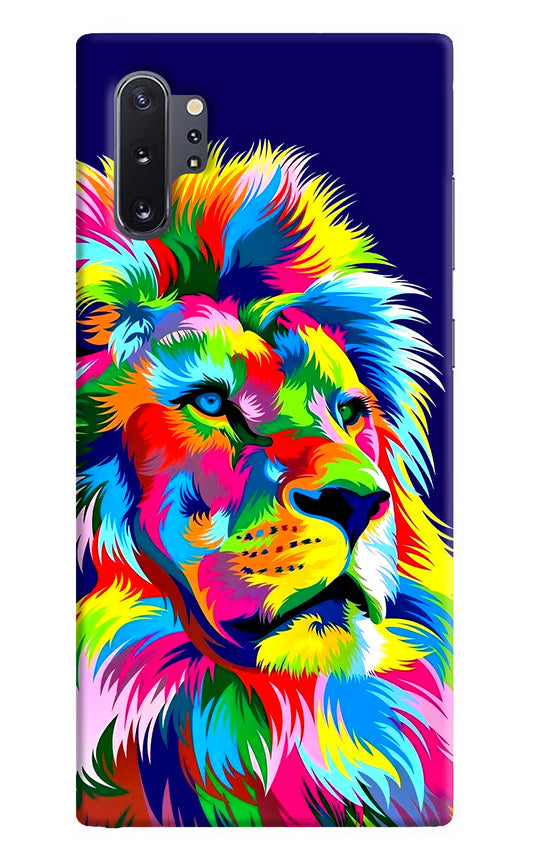Vector Art Lion Samsung Note 10 Plus Hard Case Back Cover by Casekaro