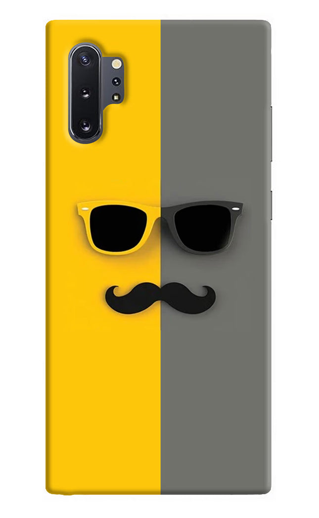 Sunglasses with Mustache Samsung Note 10 Plus Hard Case Back Cover by Casekaro