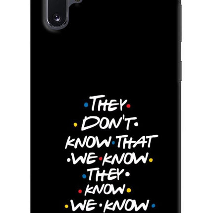 FRIENDS Dialogue Samsung Note 10 Plus Hard Case Back Cover by Casekaro