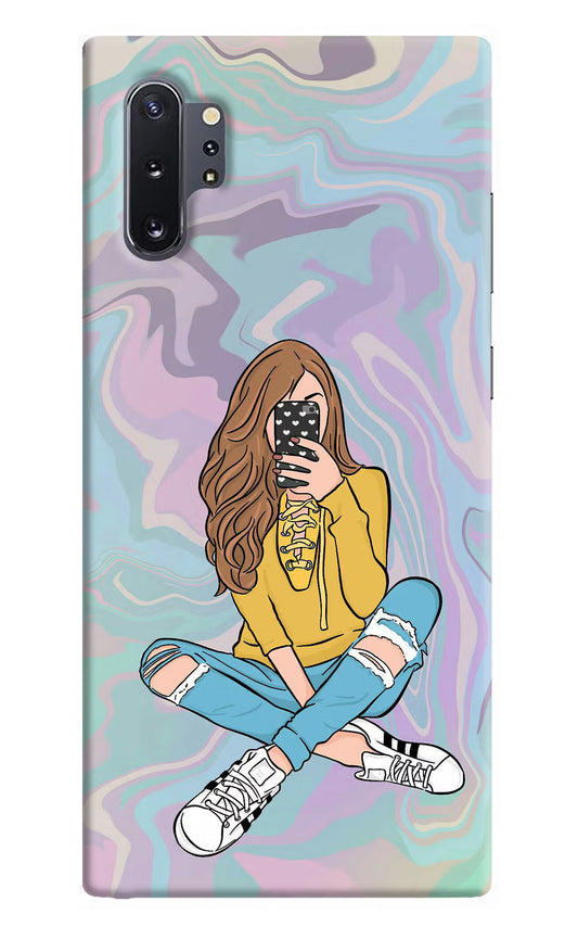 Selfie Girl Samsung Note 10 Plus Hard Case Back Cover by Casekaro