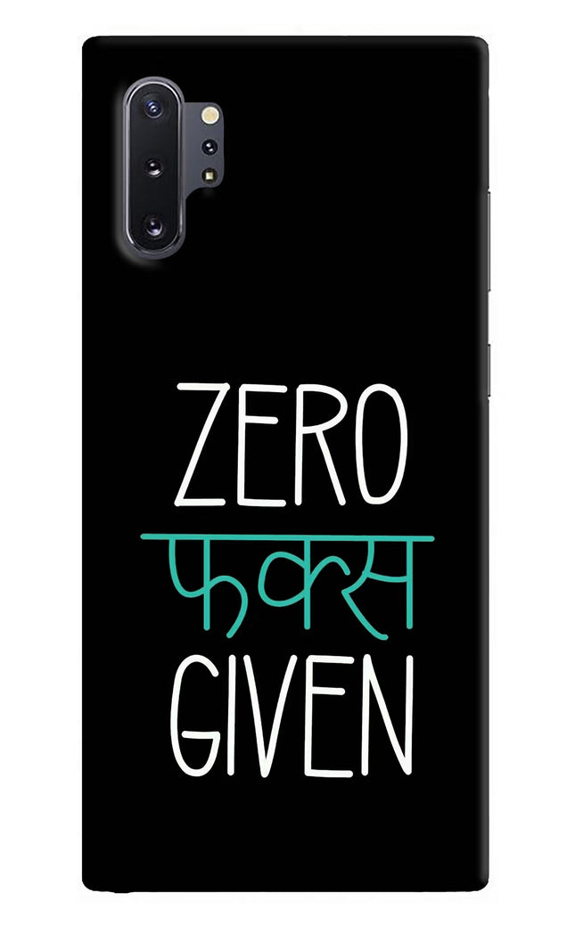 Zero Fucks Given Samsung Note 10 Plus Hard Case Back Cover by Casekaro