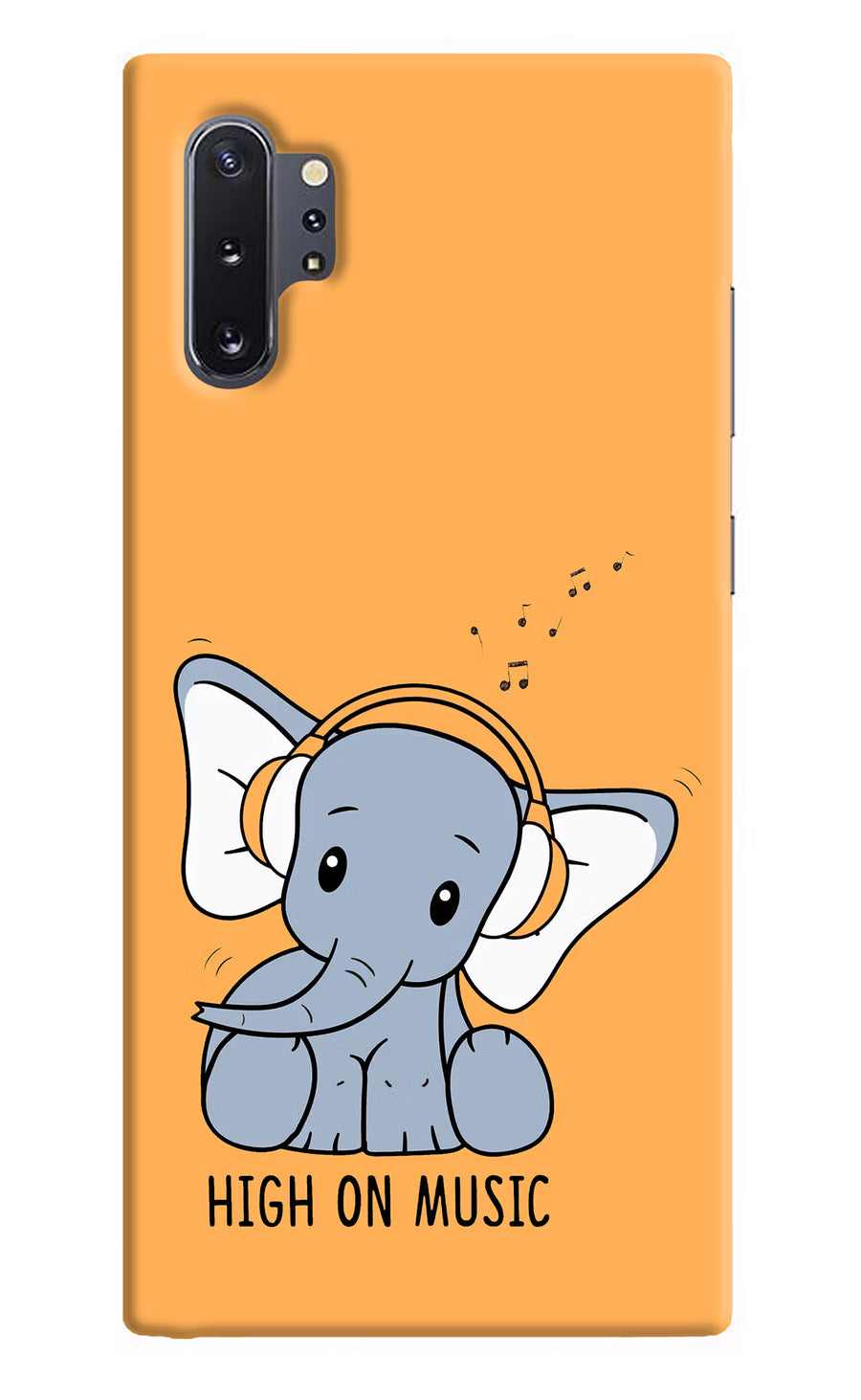High On Music Samsung Note 10 Plus Back Cover, Hard case