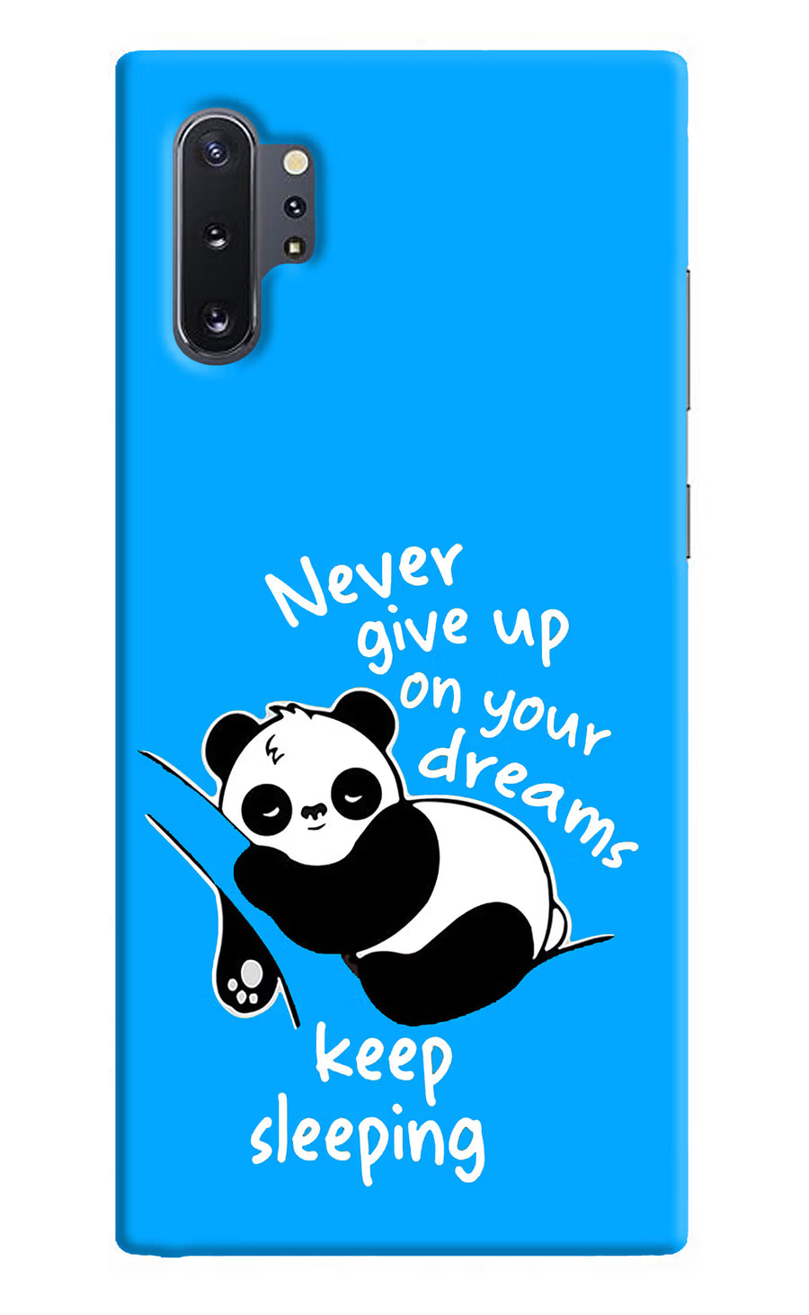 Keep Sleeping Samsung Note 10 Plus Back Cover, Hard case