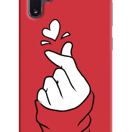Korean Love Sign Samsung Note 10 Plus Hard Case Back Cover by Casekaro