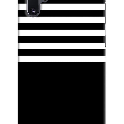 Black and White Print Samsung Note 10 Plus Hard Case Back Cover by Casekaro