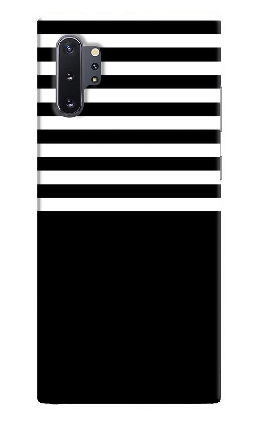Black and White Print Samsung Note 10 Plus Hard Case Back Cover by Casekaro