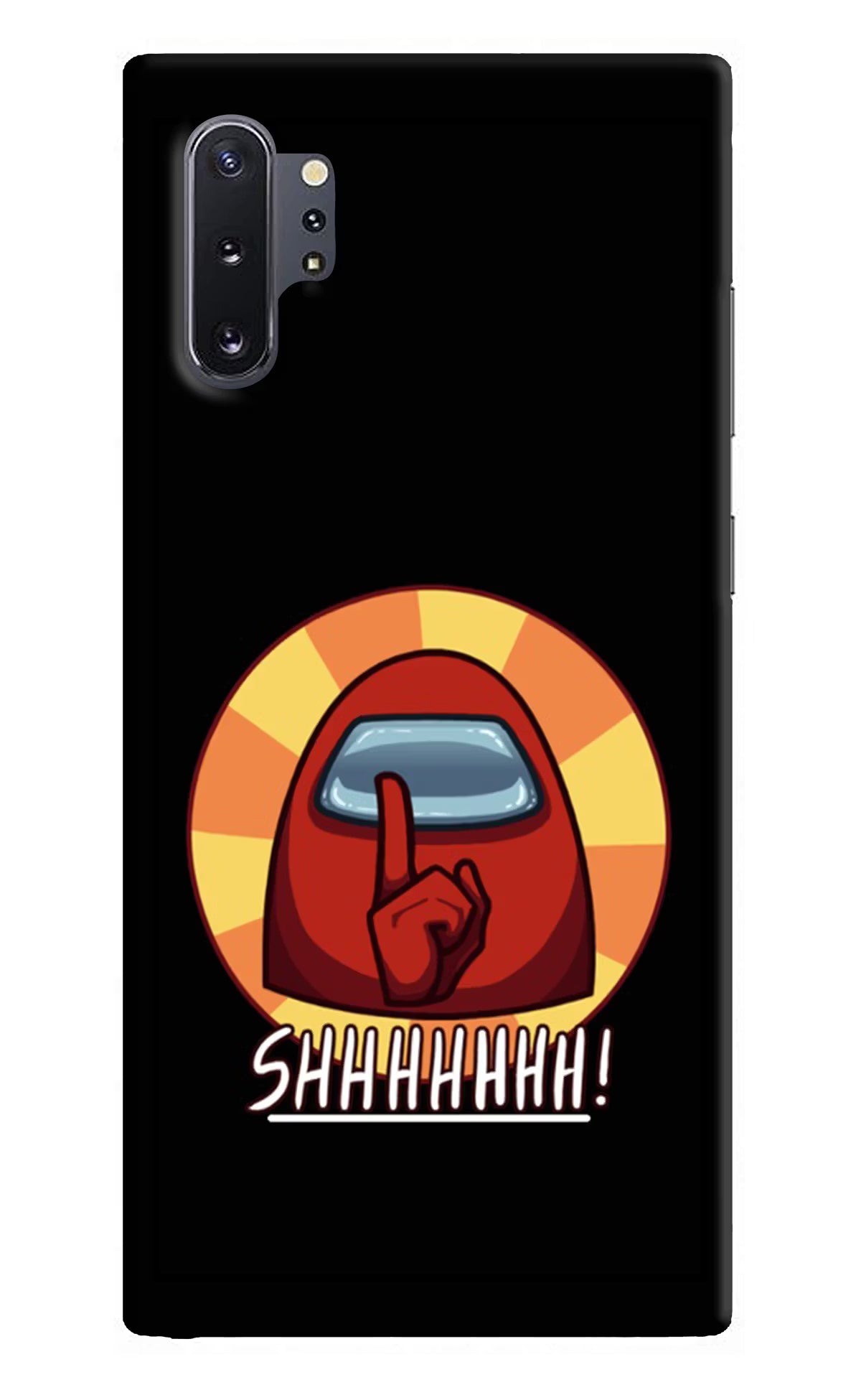 Among Us Shhh! Samsung Note 10 Plus Hard Case Back Cover by Casekaro