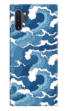 Blue Waves Samsung Note 10 Plus Hard Case Back Cover by Casekaro