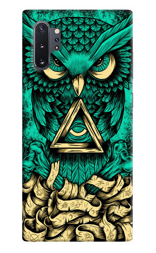 Green Owl Samsung Note 10 Plus Hard Case Back Cover by Casekaro