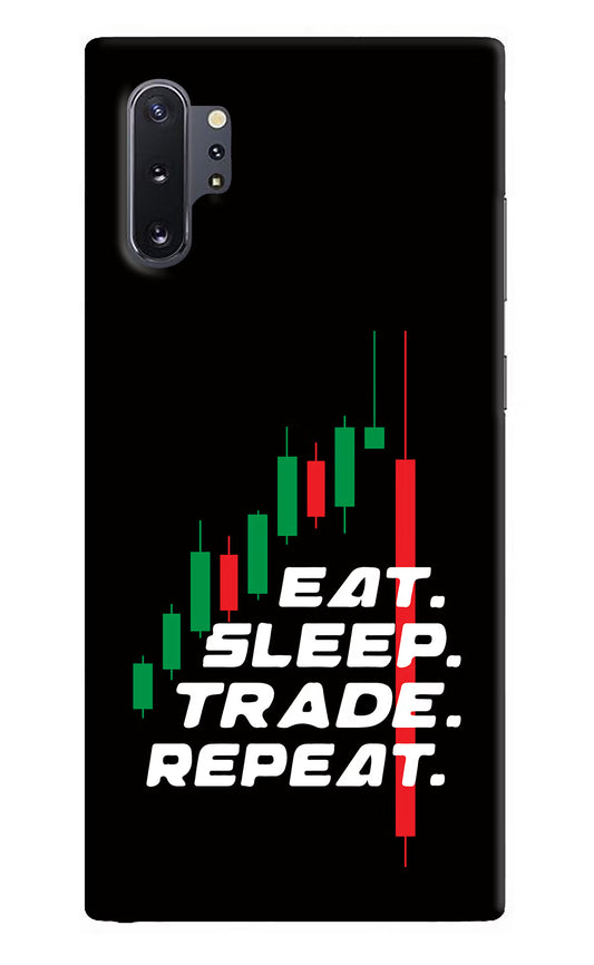 Eat Sleep Trade Repeat Samsung Note 10 Plus Hard Case Back Cover by Casekaro