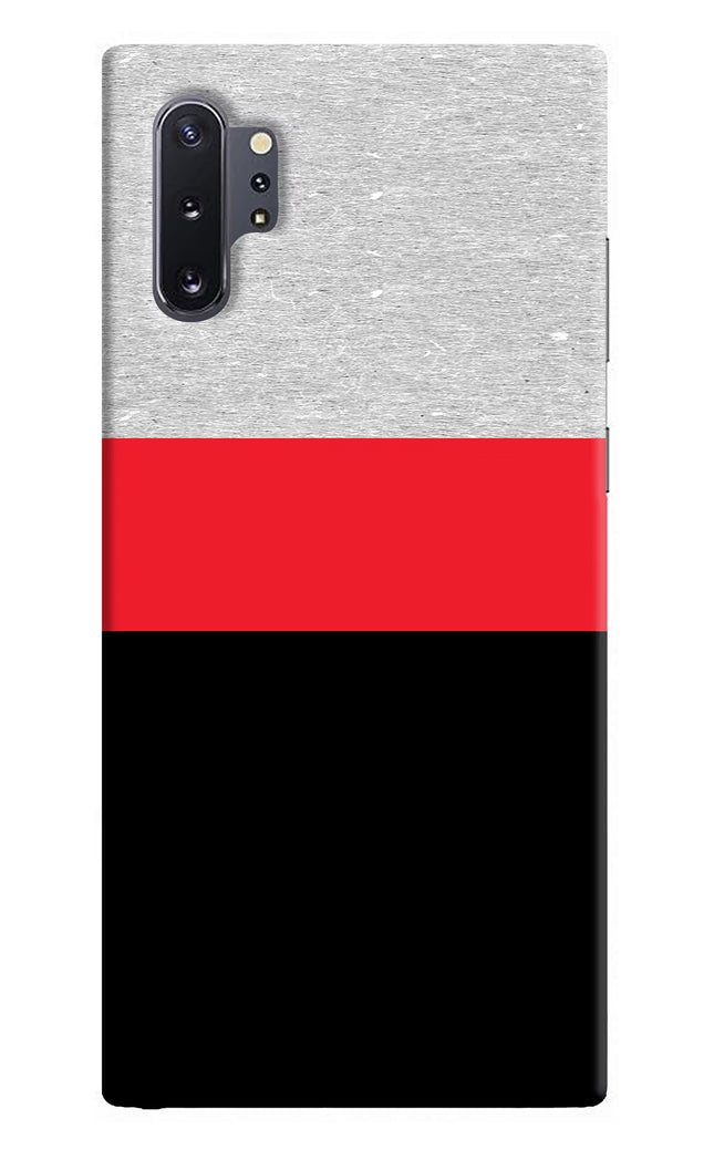 Tri Color Pattern Samsung Note 10 Plus Hard Case Back Cover by Casekaro