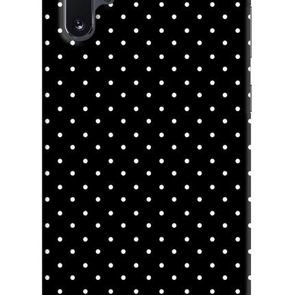 White Dots Samsung Note 10 Plus Hard Case Back Cover by Casekaro