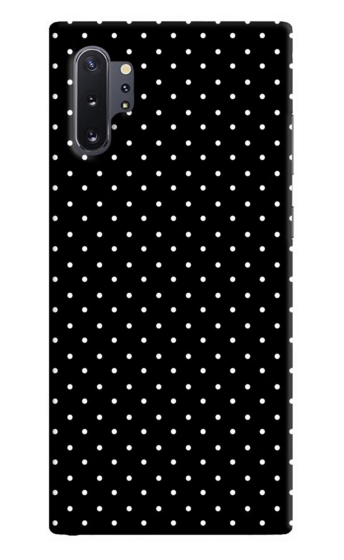 White Dots Samsung Note 10 Plus Hard Case Back Cover by Casekaro