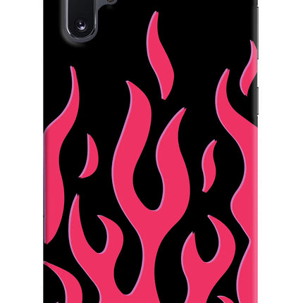 Fire Flames Samsung Note 10 Plus Hard Case Back Cover by Casekaro