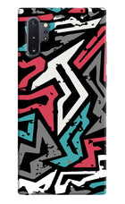 Geometric Graffiti Samsung Note 10 Plus Hard Case Back Cover by Casekaro