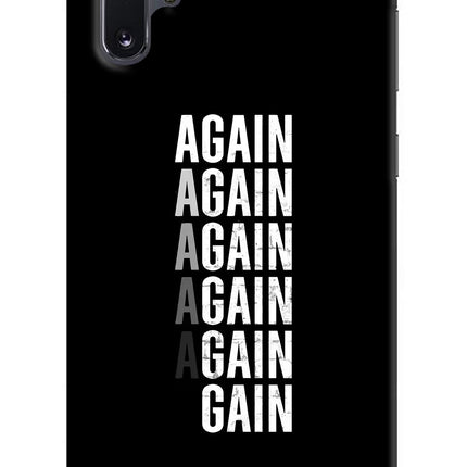 Again Again Gain Samsung Note 10 Plus Hard Case Back Cover by Casekaro
