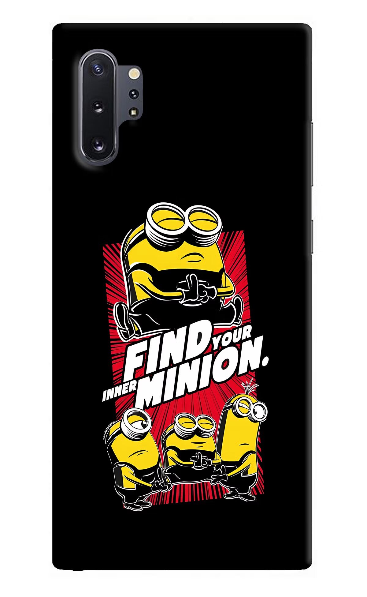 Find your inner Minion Samsung Note 10 Plus Hard Case Back Cover by Casekaro