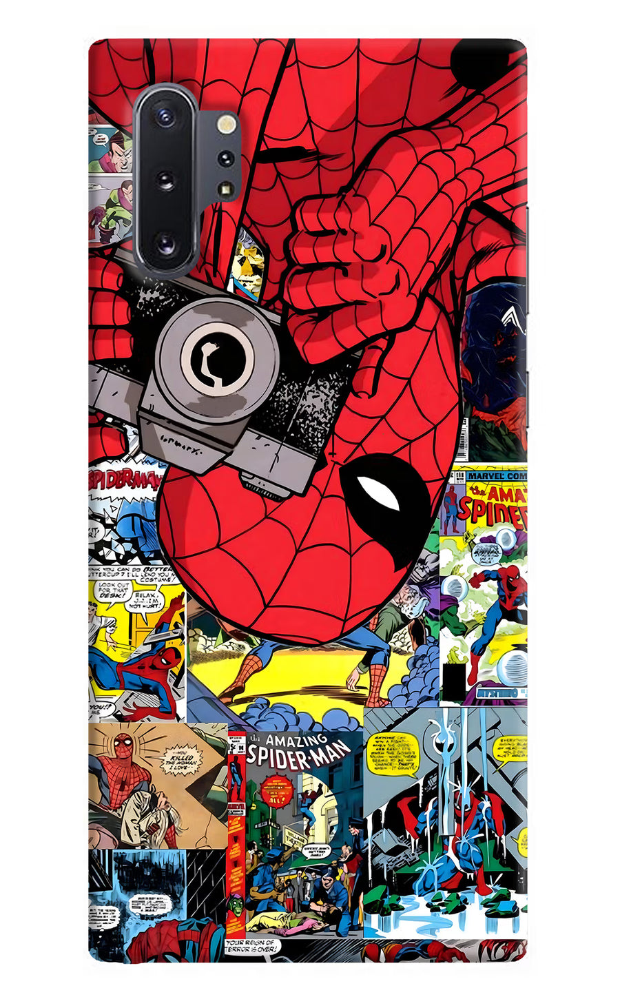 Spider Man Samsung Note 10 Plus Back Cover, Hard case