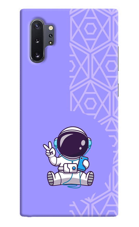 Cute Astronaut Chilling Samsung Note 10 Plus Hard Case Back Cover by Casekaro