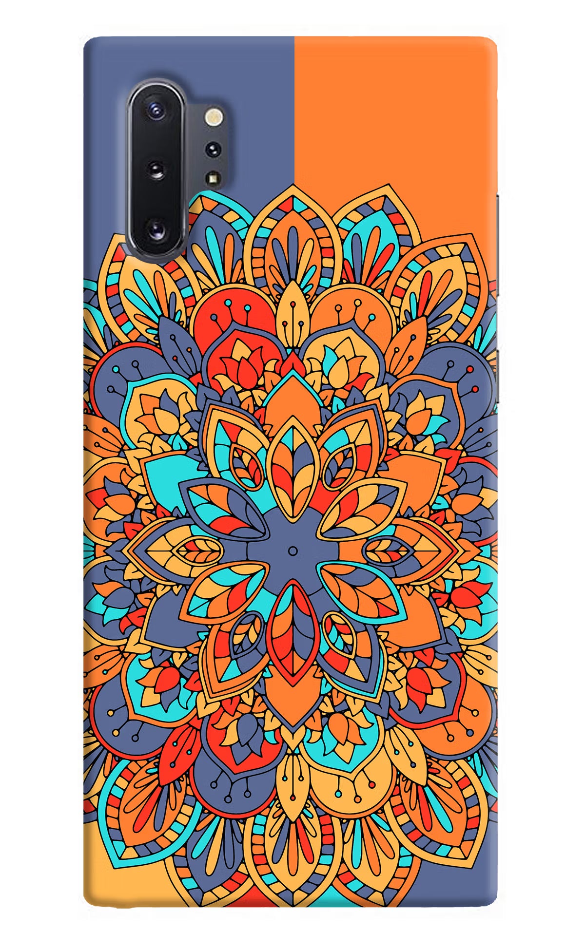 Color Mandala Samsung Note 10 Plus Hard Case Back Cover by Casekaro