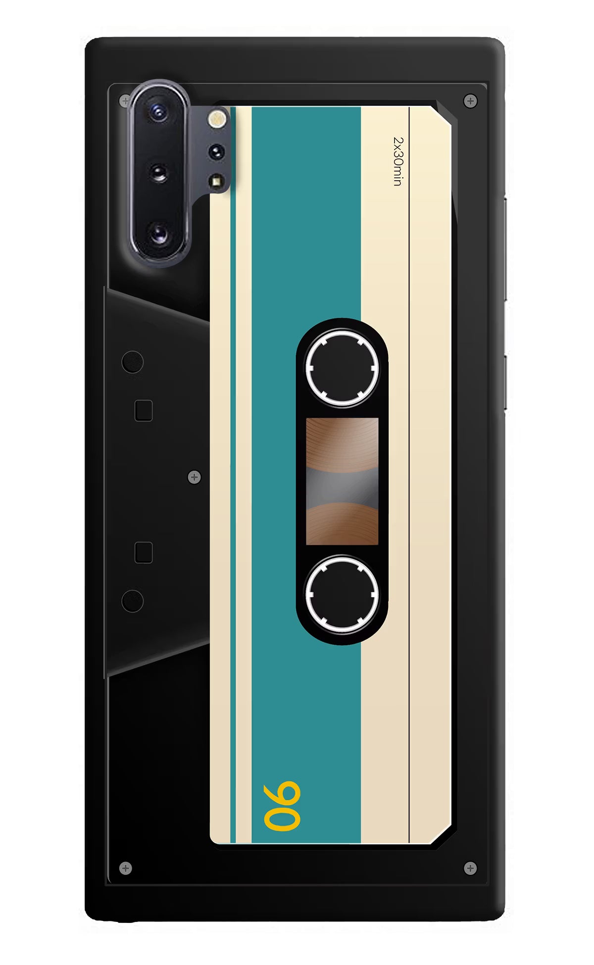 Cassette Samsung Note 10 Plus Hard Case Back Cover by Casekaro