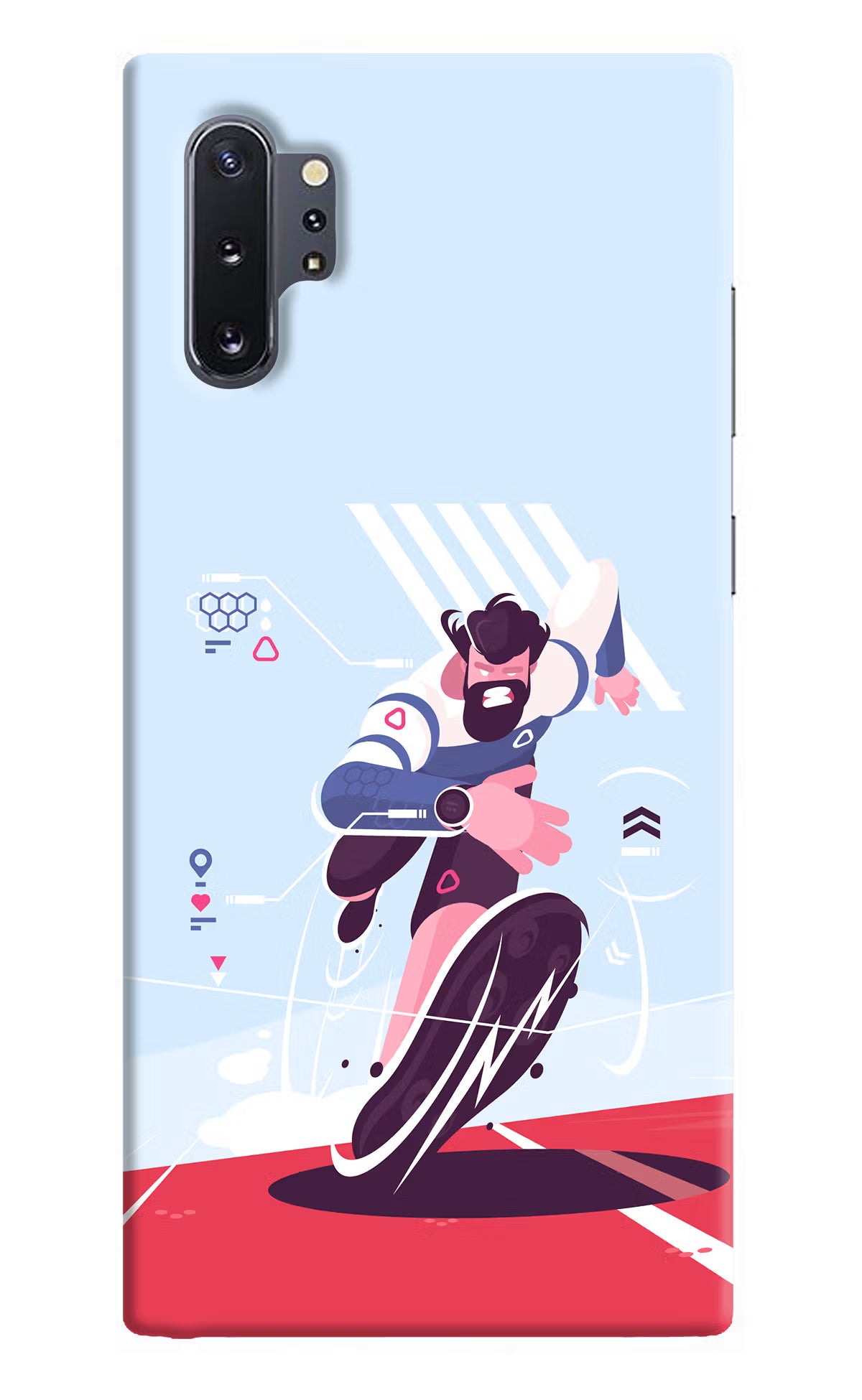 Run Pro Samsung Note 10 Plus Hard Case Back Cover by Casekaro