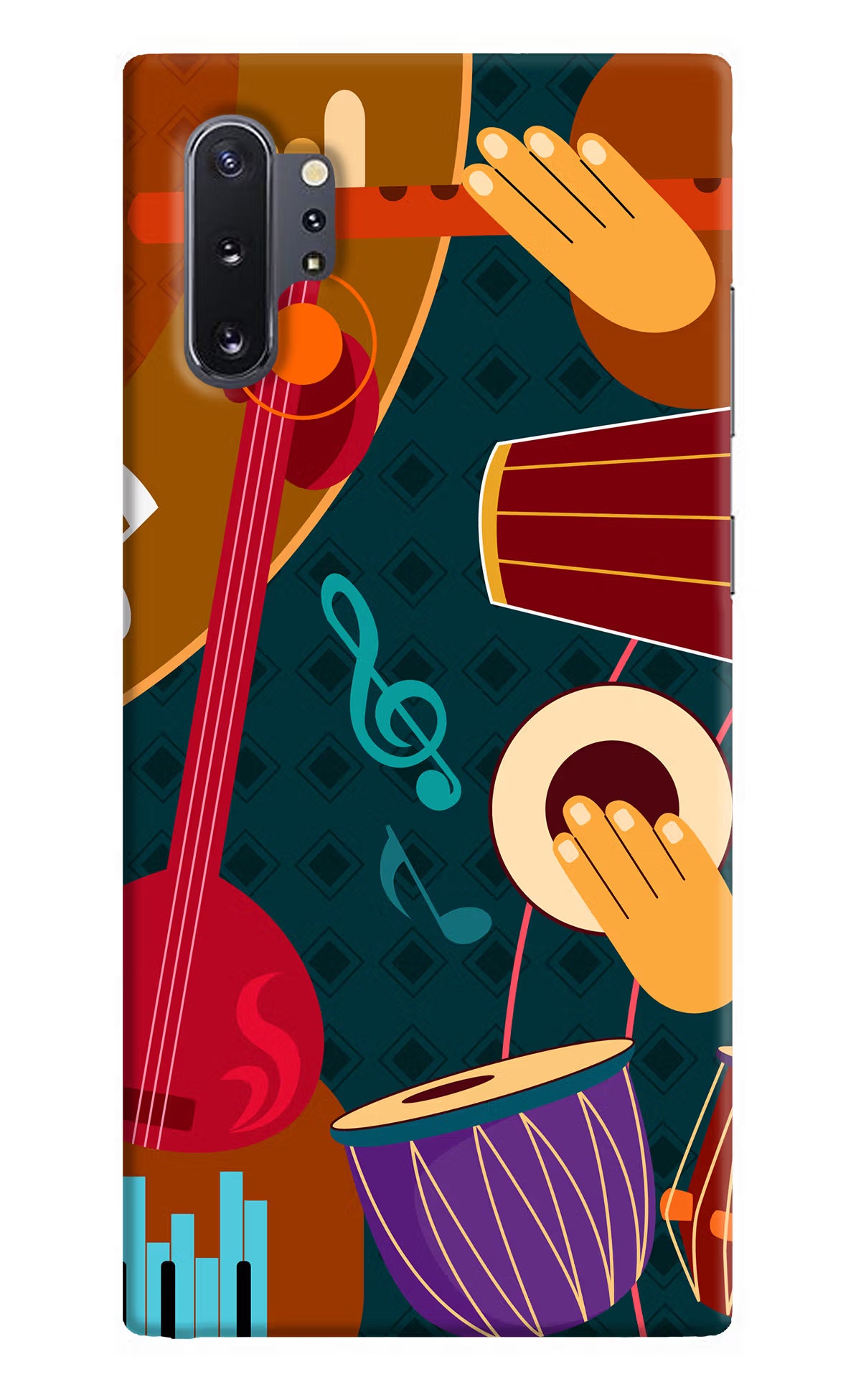 Music Instrument Samsung Note 10 Plus Hard Case Back Cover by Casekaro