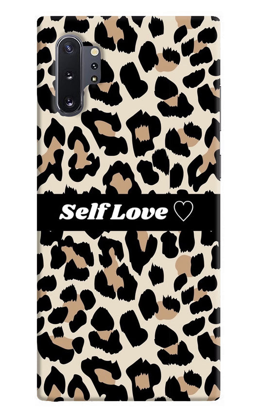 Leopard Print Self Love Samsung Note 10 Plus Hard Case Back Cover by Casekaro