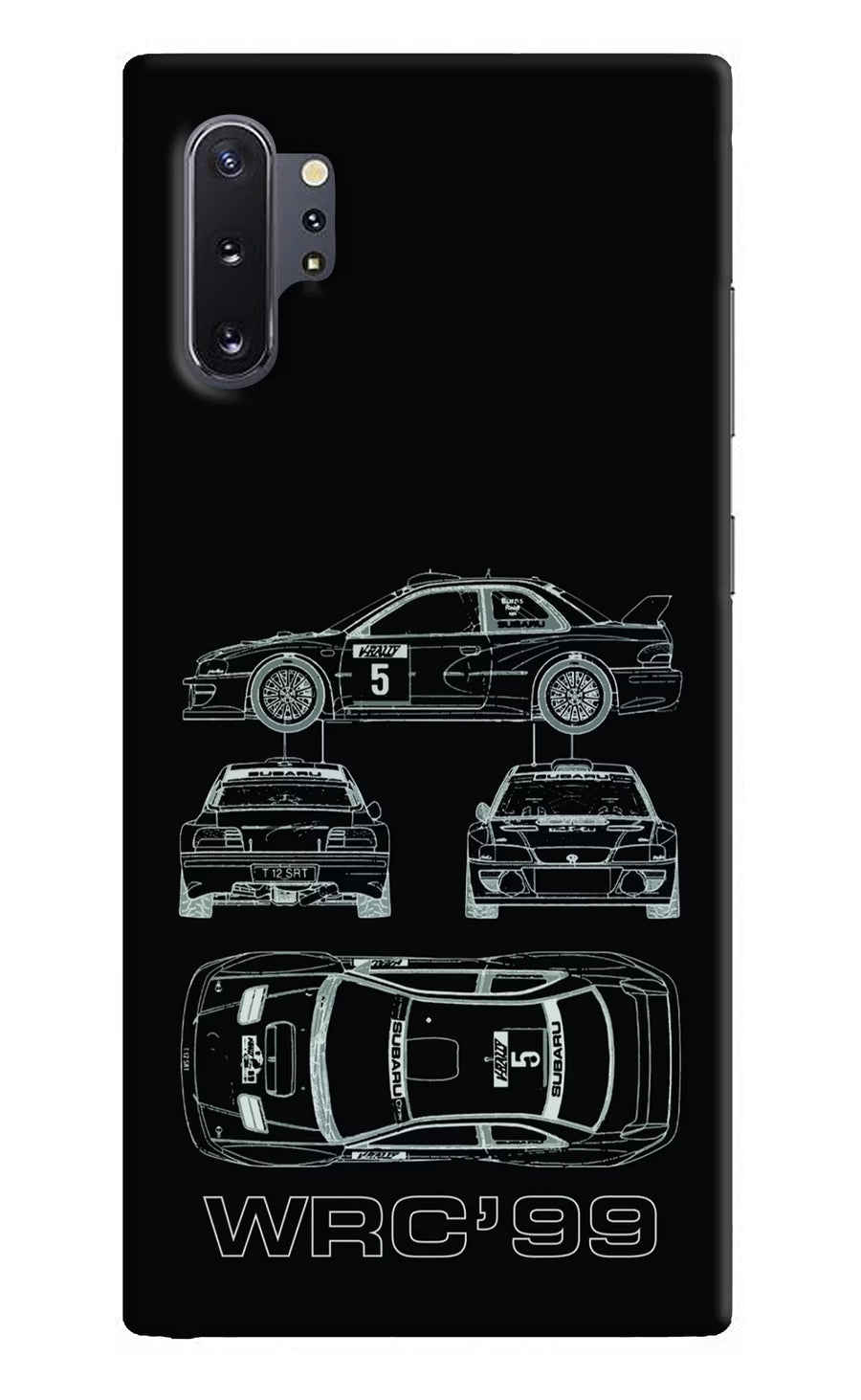 WRC'99 Samsung Note 10 Plus Back Cover, Hard case