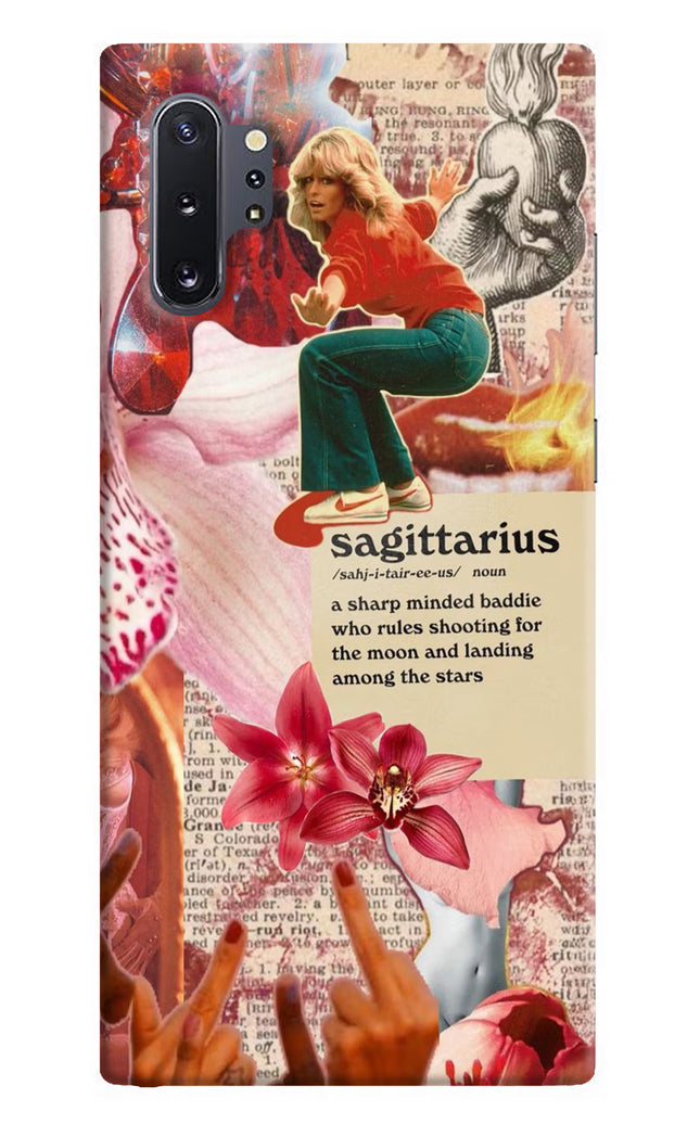 Sagittarius Zodiac Samsung Note 10 Plus Hard Case Back Cover by Casekaro