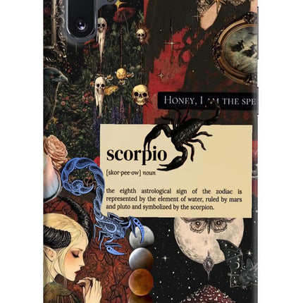 Scorpio Zodiac Samsung Note 10 Plus Hard Case Back Cover by Casekaro