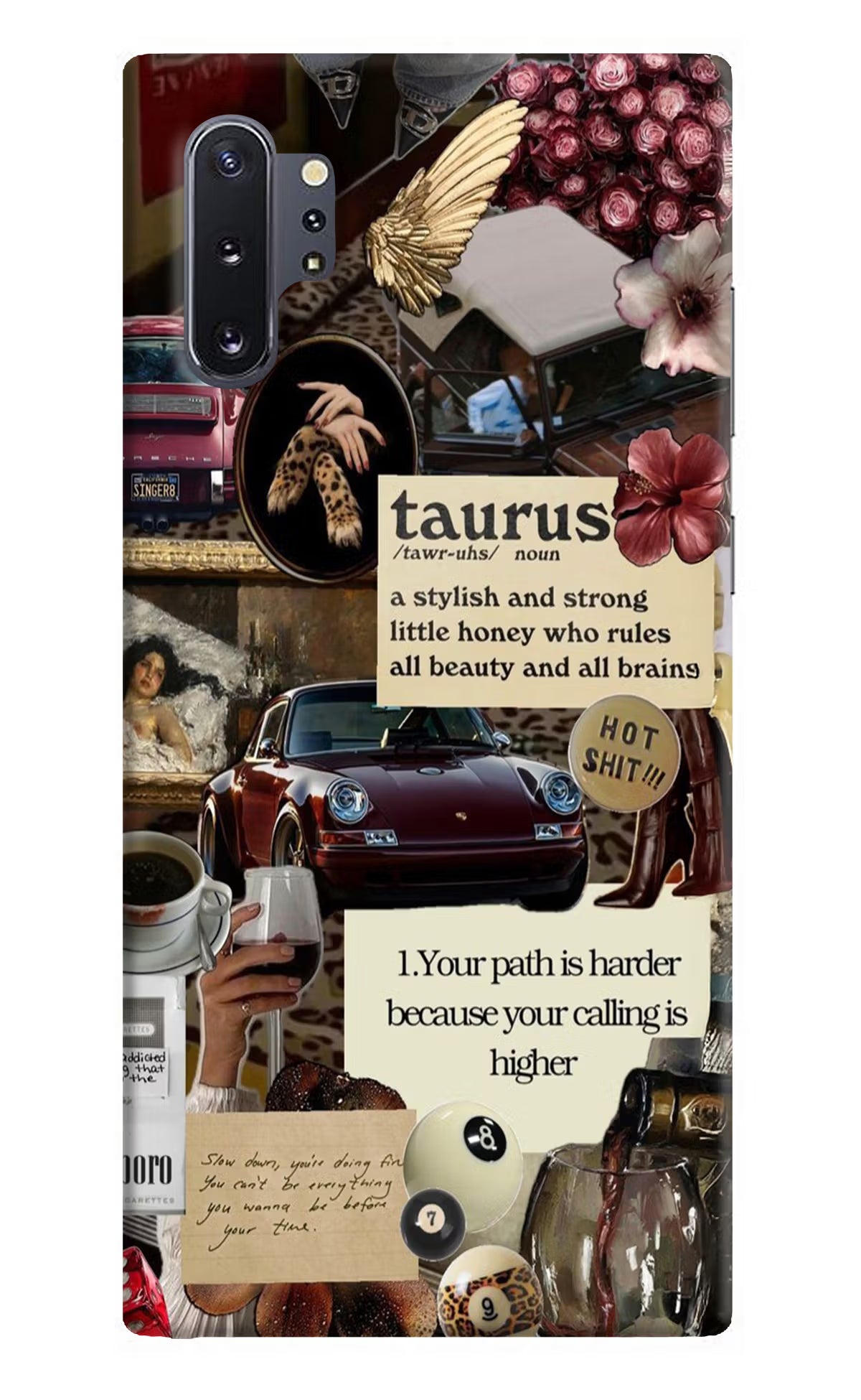 Taurus Zodiac Samsung Note 10 Plus Hard Case Back Cover by Casekaro