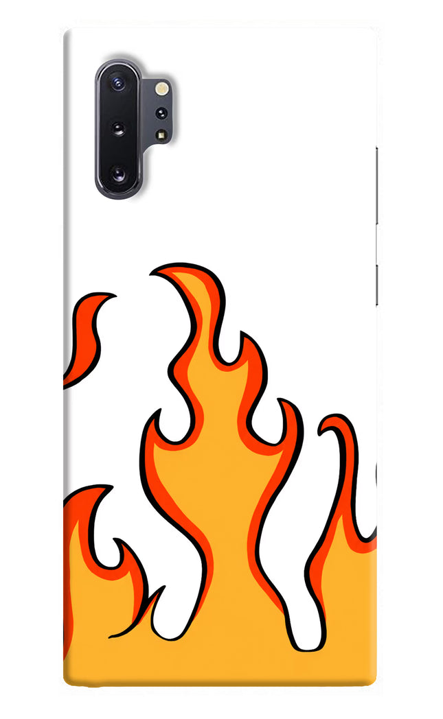 Fired Up – White Samsung Note 10 Plus Hard Case Back Cover by Casekaro