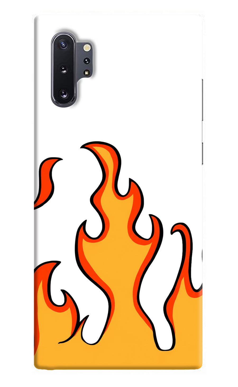 Fired Up – White Samsung Note 10 Plus Back Cover, Hard case