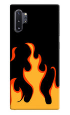 Fired Up – Black Samsung Note 10 Plus Hard Case Back Cover by Casekaro