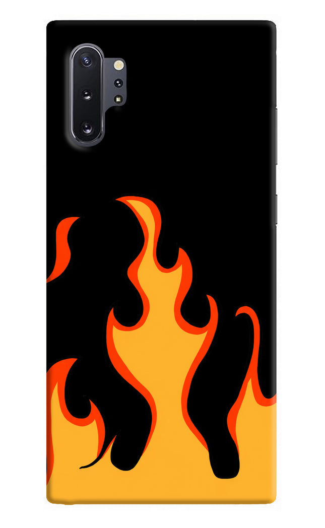 Fired Up – Black Samsung Note 10 Plus Hard Case Back Cover by Casekaro