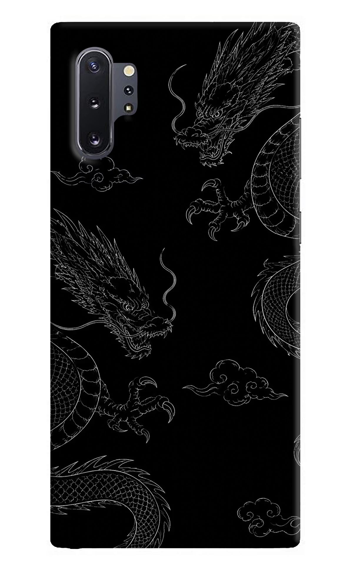 Twin Dragons Samsung Note 10 Plus Hard Case Back Cover by Casekaro