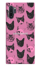 Pink Cats Samsung Note 10 Plus Hard Case Back Cover by Casekaro