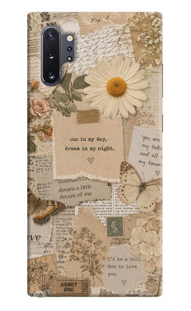 Vintage case Samsung Note 10 Plus Hard Case Back Cover by Casekaro